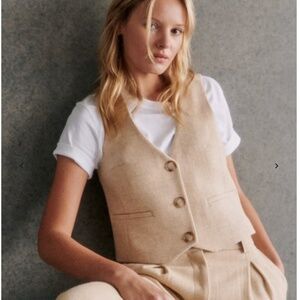 NWT Sézane Elroy Jacket - Mottled ecru